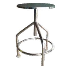Stainless Steel Fixed Stool, Size : 325x533 mm