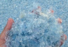 Plastic (PET) Blue PET Bottle Flakes, Density : 150-300