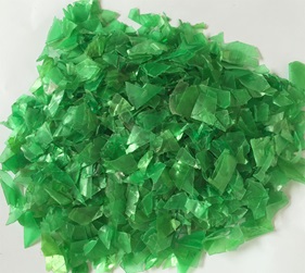 Plastic (PET) Green PET Bottle Flakes, Density : 150-300
