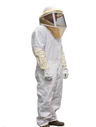 Collar Plain Bee Suit and Gloves, Sleeve Type : Full Sleeve
