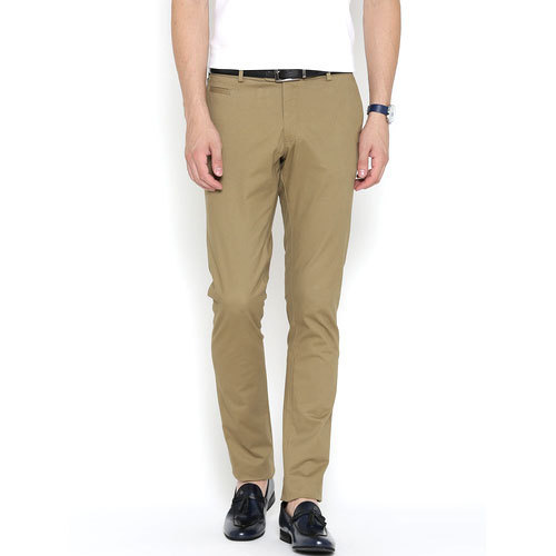 Plain Cotton Mens Flat Trouser, Size : 30-34 Inch