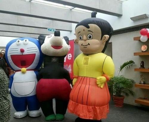 PVC Standing Inflatable Cartoon, for Children Playing, Promotional, Packaging Type : Laminated Film Packed