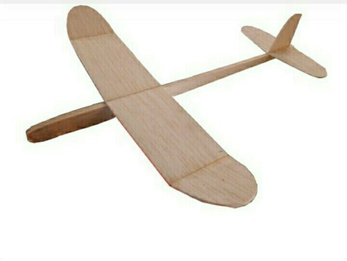 Yellow Bird Balsa Wood PIgion Chuck Glider