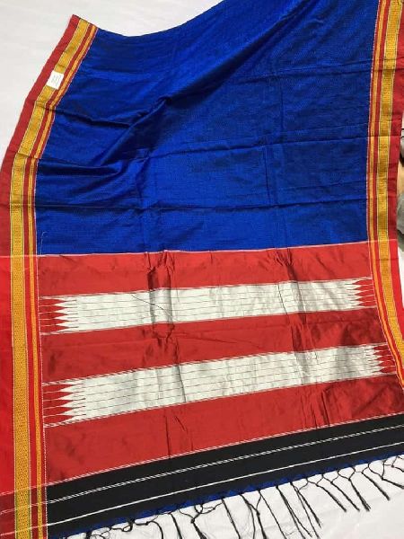 Plain Unstitched Cotton Khana Top Pallu Sarees, Technics : Machine Made