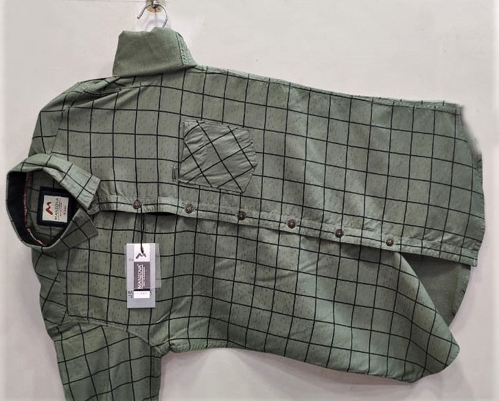 Mens Check Casual Shirt 8200/36, Size : XL