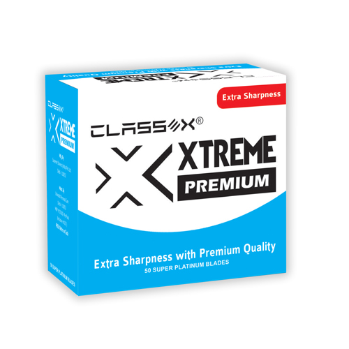Rectangular Class X Xtreme Premium Blades, for Shaving, Variety : Double Edge