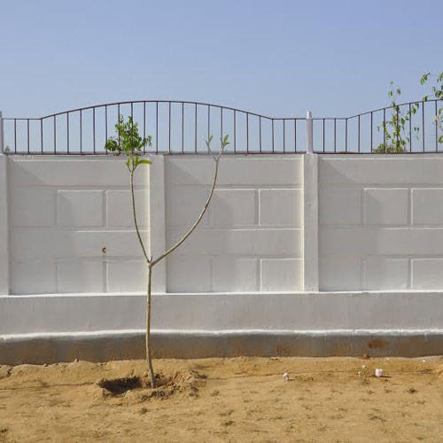 Polished Plain concrete compound wall, Size : 40x40ft, 50x50ft