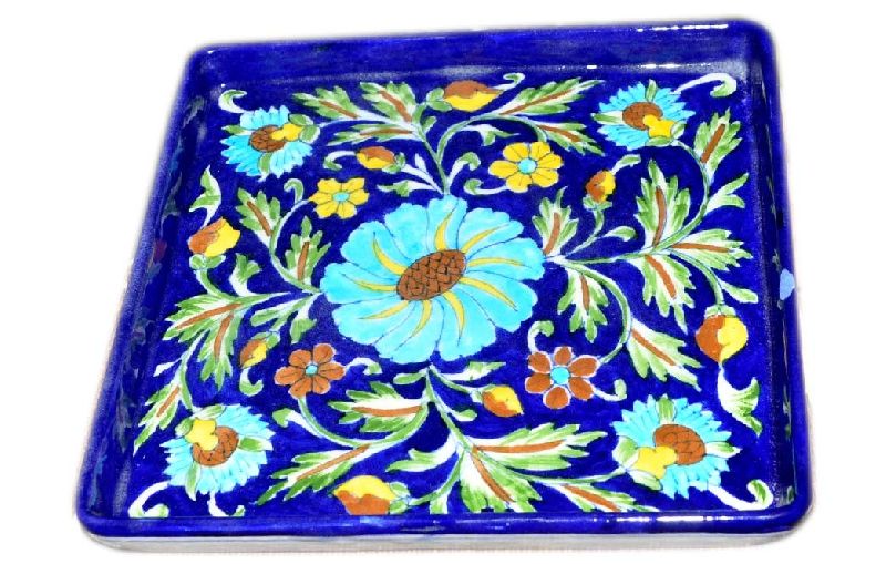 Jaipuri Blue Pottery Tray