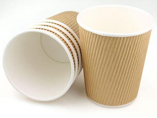 Plain Ripple Walled Paper Cups, Size : Standard