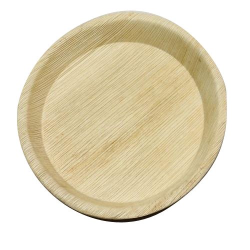 10 Inch Areca Leaf Plate, Color : Creamy