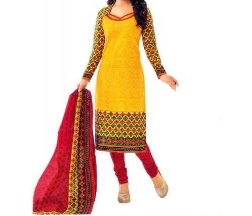 Linen Printed Salwar Suit, Size : M, XL