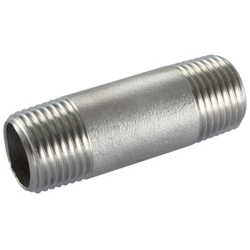 Polished Steel Barrel Pipe Nipple, Size : Standard