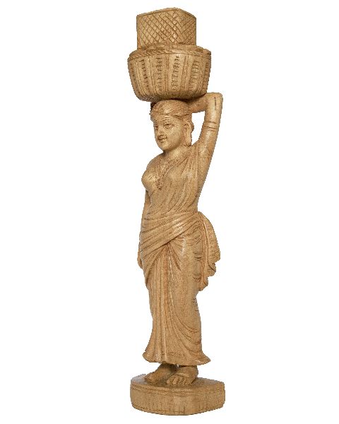 Wooden Lady Statue