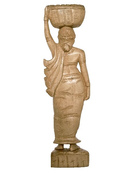 Wooden Lady Statue