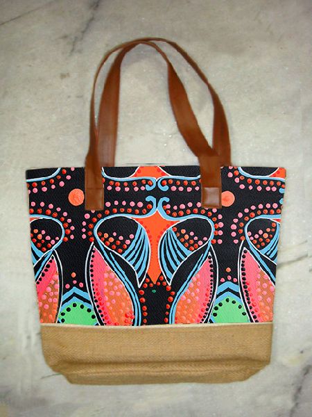 DESIGNER JUTE BAG .