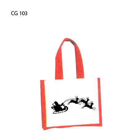 . . JUTE CHRISTMAS BAG . .