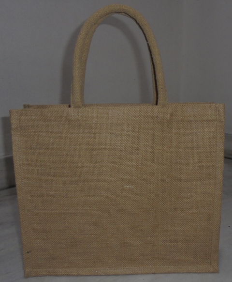 LAMINATED NATURAL JUTE BAG ., for Good Quality, Attractive Pattern, NICE LOOK, Handle Type : LUXURY SOFT HANDLE