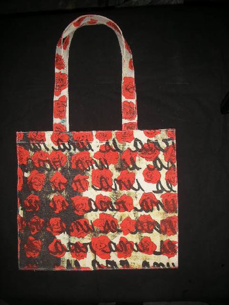 PRINTED COTTON BAG ., for College, Office, School, SHOPPING, Size : Multisizes