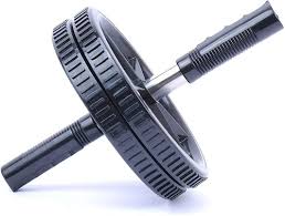 Metal Chest Exercise Wheel Roller, Shape : Round