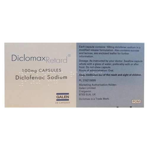 Diclofenac 100 Mg Capsules, Medicine Type : Allopathic