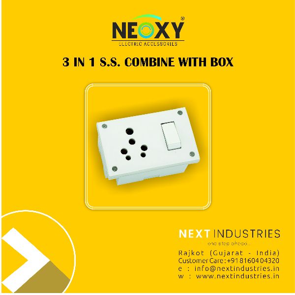 3 in 1 switch and socket Combined Box