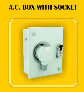 Metal AC BOX WITH SOCKET, for Factories, Home, Industries, Mills, Power House, Feature : Excellent Reliabiale