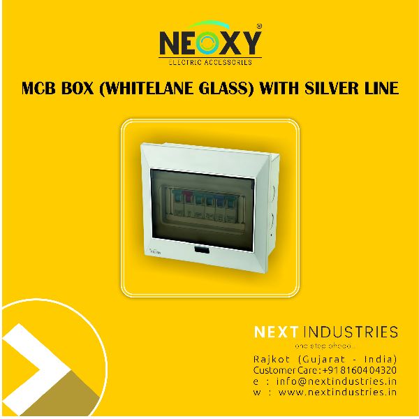 mcb box with silver line