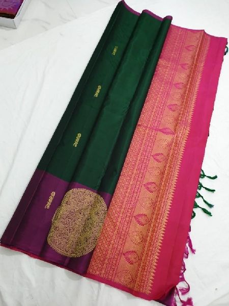 Pure handloom soft silk, Occasion : Party Wear