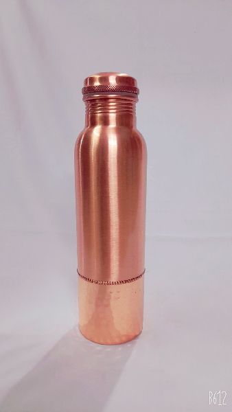 Plain Copper Bottom Hammered Bottle, Certification : ISO 9001:2008 Certified