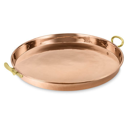 Copper Round Tray, for Catering, Size : Multisize