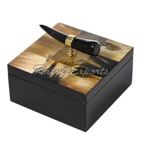 Polished Horn Jewellery Box, Feature : Good Quality, Durable, Eye Catching Look