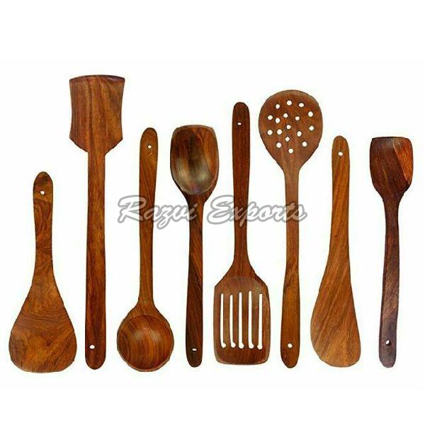 Wooden Cutlery Set, for Kitchen, Feature : Good Quality, Light Weight