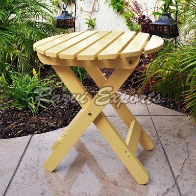 Wooden Round Folding Table, for Garden, Home, Feature : Eco-Friendly