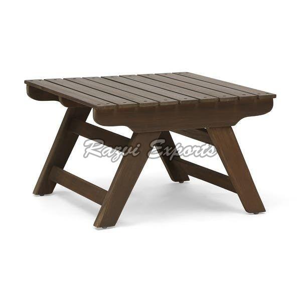 Rectangular Coated Wooden Small Garden Table, for Hotel, Home, Specialities : Perfect Shape