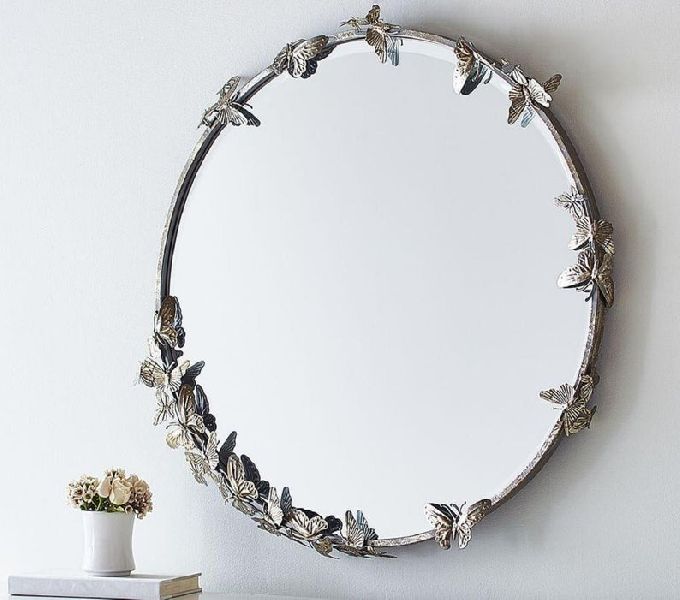 Universal Creation Coated Glass metal wall mirror, Feature : Attractive Look