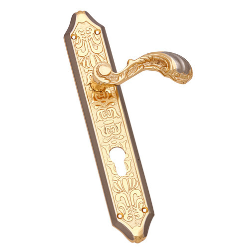 Antique Brass Mortise Handle Lock