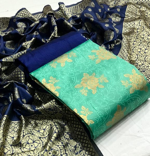 BANARASI SILK Dress Materials, for Making Ladies Garments, Feature ...