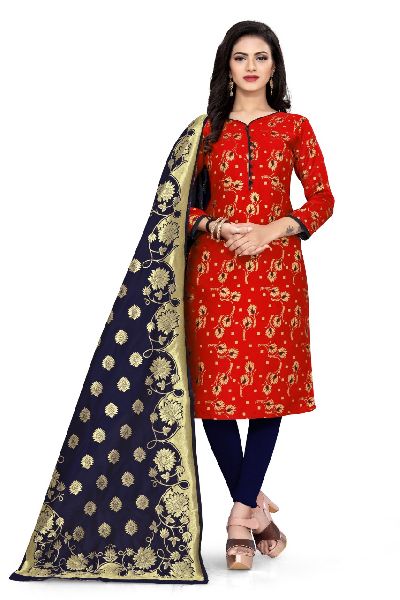 BANARASI SILK Dress Materials, For Making Ladies Garments, Feature : Attractive Designs, Comfortable