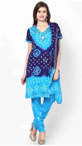 Cotton Checkered Dress Material