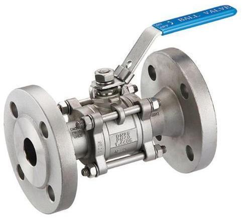 Stainless Steel Three Piece Ball Valve, for Water Fitting, Feature : Blow-Out-Proof, Casting Approved