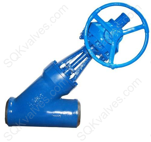 Carbon Steeel Y Type Globe Valve, for Water Fitting, Feature : Blow-Out-Proof, Casting Approved, Investment Casting
