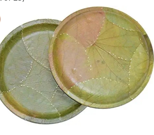 Round Sal Leaf Plates