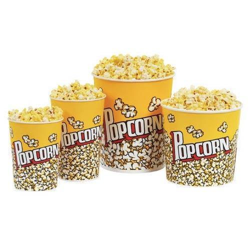 Printed Popcorn Paper Buckets, Style : Double Wall