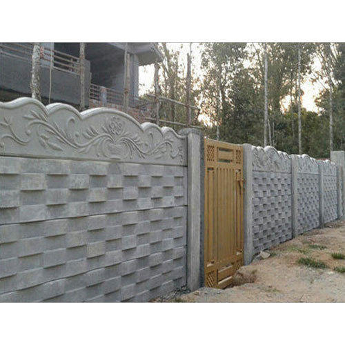 Polished Cement Designer Compound Wall, for Construction, Size : Standard