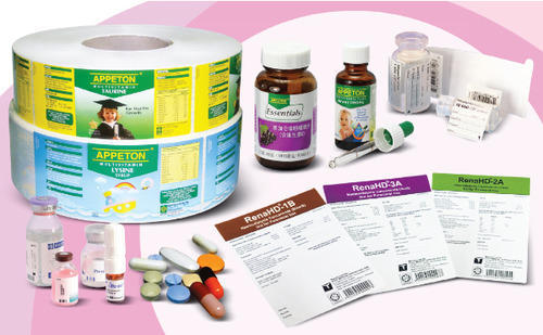 Paper Pharmaceutical Labels, for Bottle, Feature : Durable, Dynamic Color