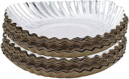 Disposable Silver Paper Plates, Size : Standard