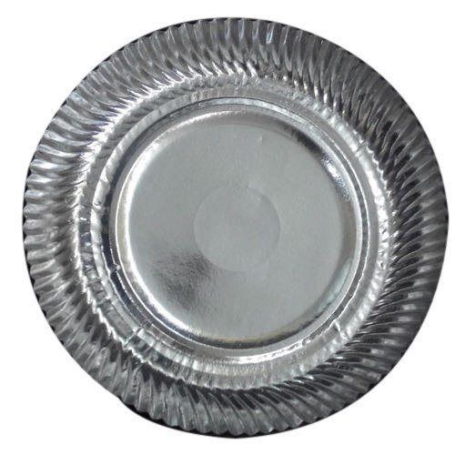 Plain Silver Paper Plates, Size : Standard