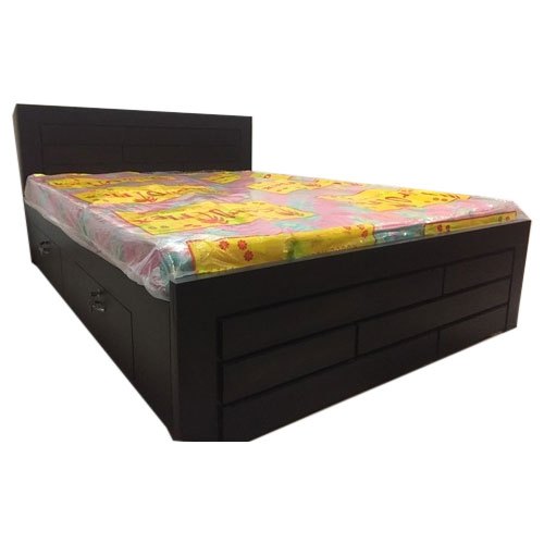 Rectangular wooden bed, for Home, Hotel, Size : Single