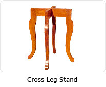 Cross Leg Stand, for Home, Office, Hotel, Color : Dark Brown, Brown, Dark Red