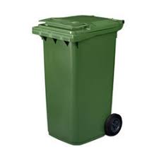 Wheeled Plain Plastic Wheel Dustbin, Color : Green, Blue